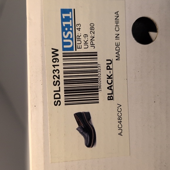 Dream Pairs Black Faux Leather Platform Loafers with Chunky Heels NEW - Picture 12 of 12